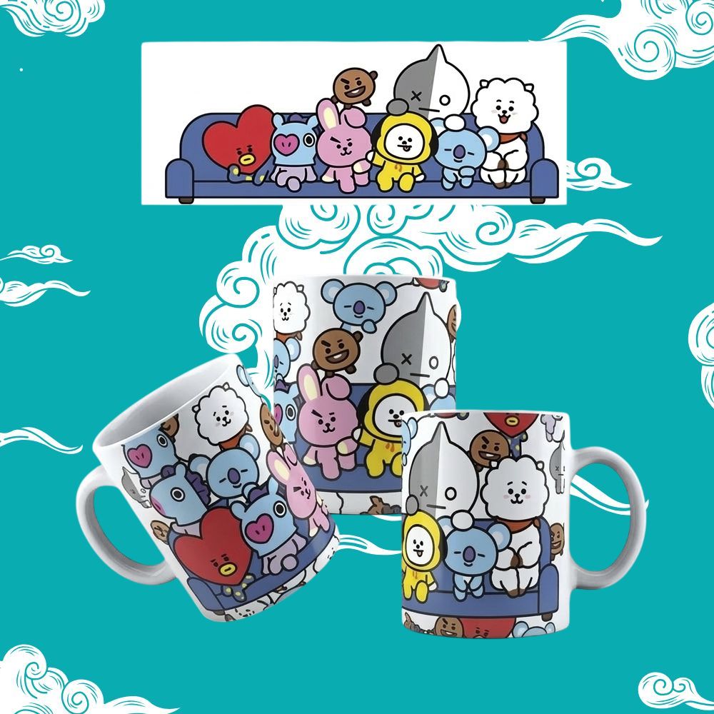 Taza BT21: Squad Goals Edition